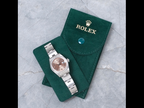 Rolex Date Lady 26 Rosa Oyster Pink Flamingo Arabic Dial 79160